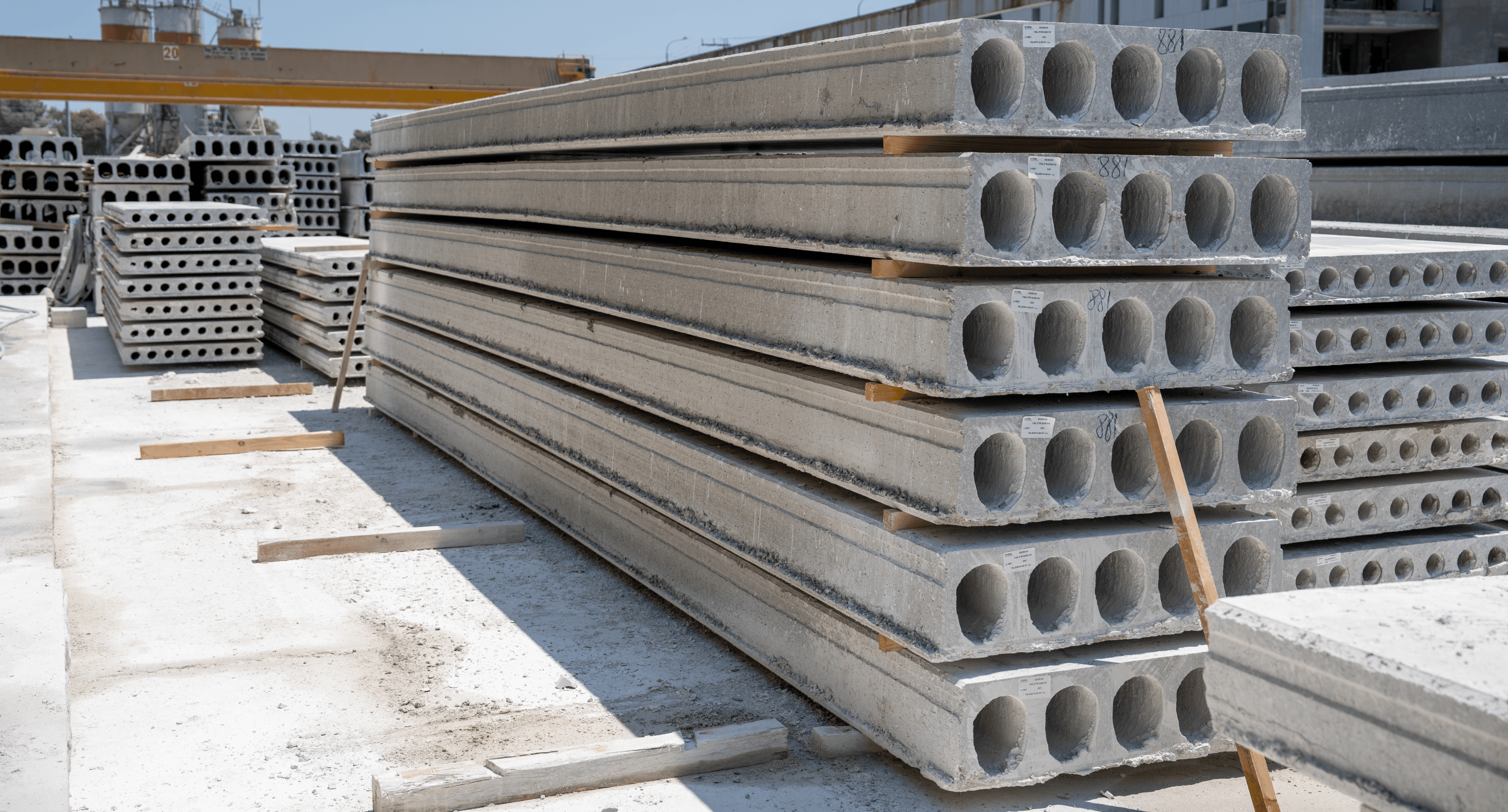 תקרות דרוכות Prestressed Ceilings