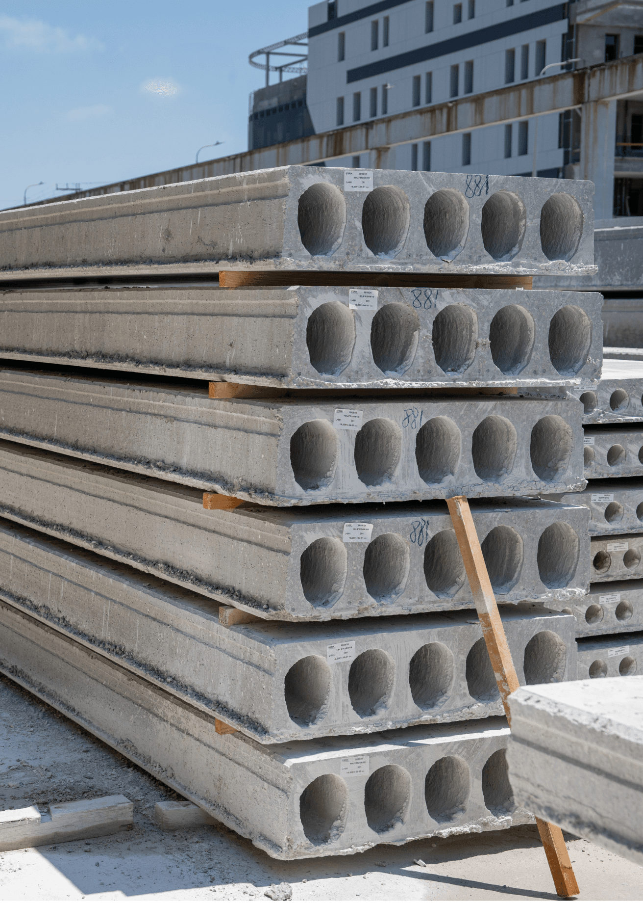 תקרות דרוכות Prestressed Ceilings