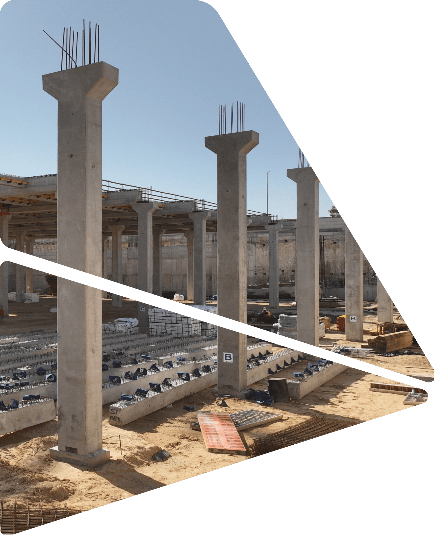 עמודים מתועשים Precast Concrete Columns